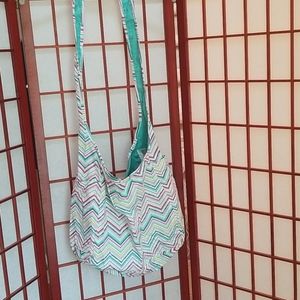 Thirty-One Chevron Reversible Crossbody Bag